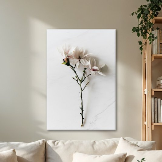Placa Decorativa Natureza Minimalista Flores