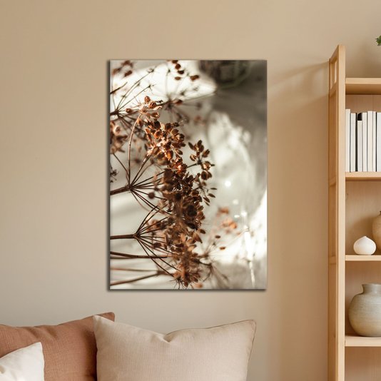 Placa Decorativa Natureza Minimalista Flores