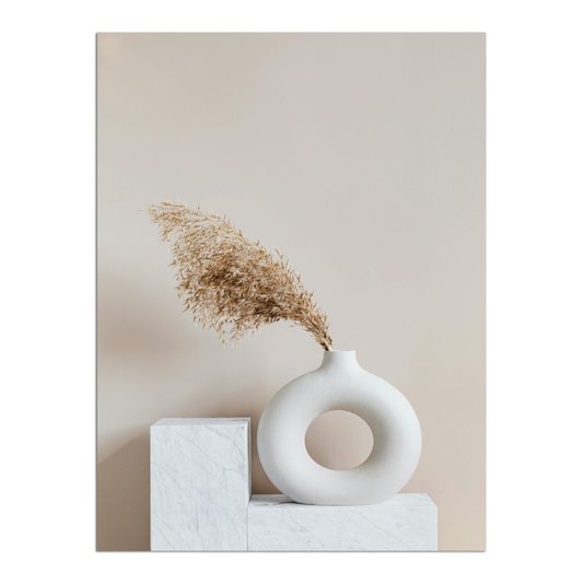 Placa Decorativa Natureza Minimalista Plantas Secas