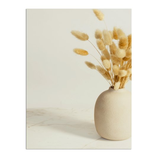 Placa Decorativa Natureza Minimalista Plantas Secas