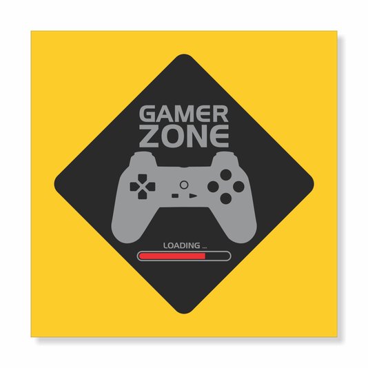 Placa Decorativa Nerd Geek Games Aviso Gamer Zone