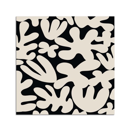 Placa Decorativa Padrão Abstrato Estilo Japandi