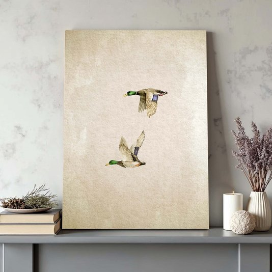 Placa Decorativa Patos Vintage Farmhouse