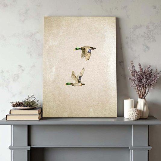 Placa Decorativa Patos Vintage Farmhouse