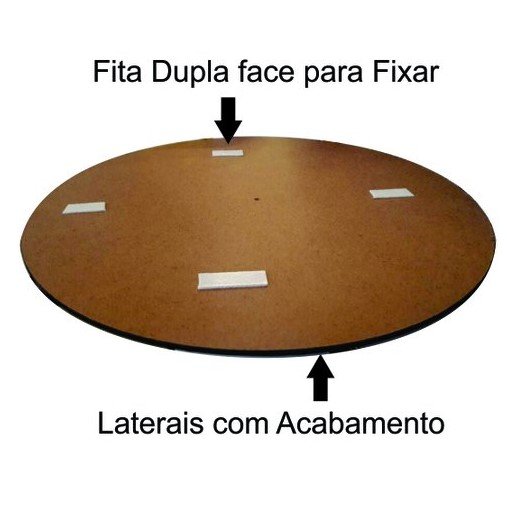 Placa Decorativa Redonda Animais Rena
