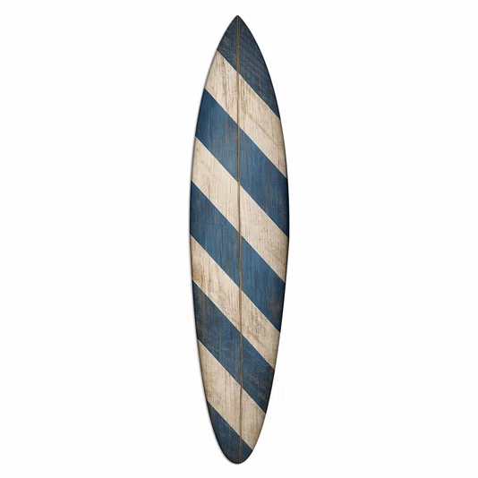Placa Decorativa Prancha de Surf em MDF 3mm Estilo Náutico e Praia