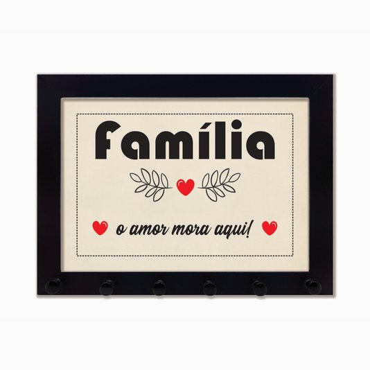 Porta Chaves Família - o amor mora aqui