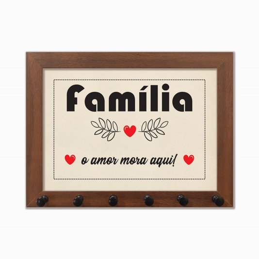 Porta Chaves Família - o amor mora aqui