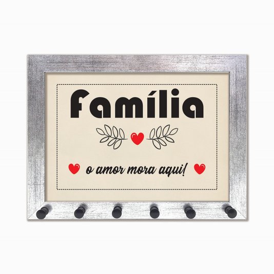Porta Chaves Família - o amor mora aqui