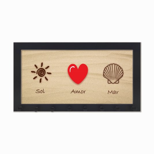 Porta Chaves Sol Amor Mar