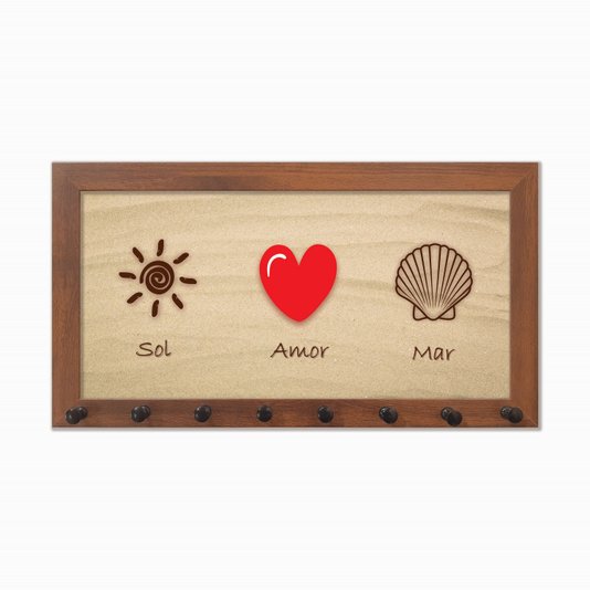 Porta Chaves Sol Amor Mar