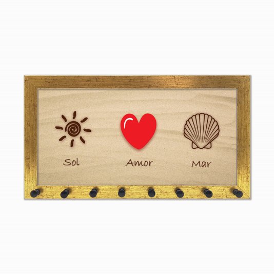 Porta Chaves Sol Amor Mar