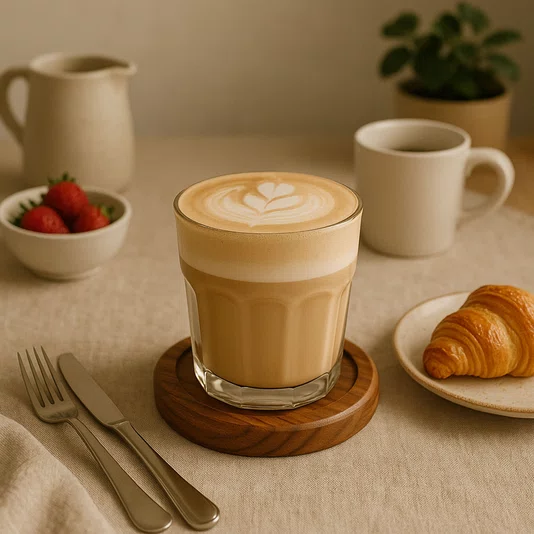 Porta Copos em Madeira Teca com Verniz | Apoio de Mesa para Drinks, Taças, Canecas e Xícaras | Decoração para Jantar, Bar ou Café | Cup Coaster