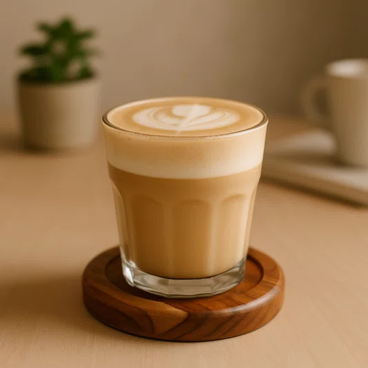 Porta Copos em Madeira Teca com Verniz | Apoio de Mesa para Drinks, Taças, Canecas e Xícaras | Decoração para Jantar, Bar ou Café | Cup Coaster