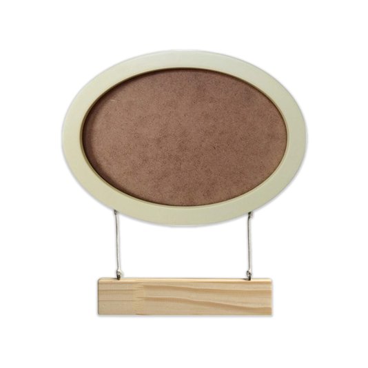 Porta Maternidade Para Quarto Infantil Com Moldura Oval Colorida