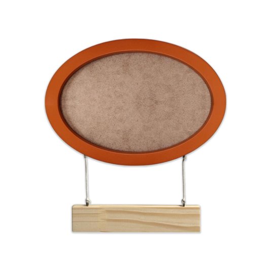 Porta Maternidade Para Quarto Infantil Com Moldura Oval Colorida