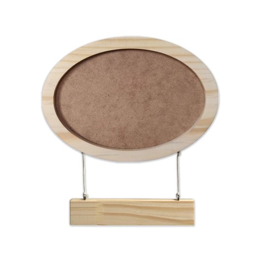 Porta Maternidade Para Quarto Infantil Moldura Oval Em Pinus