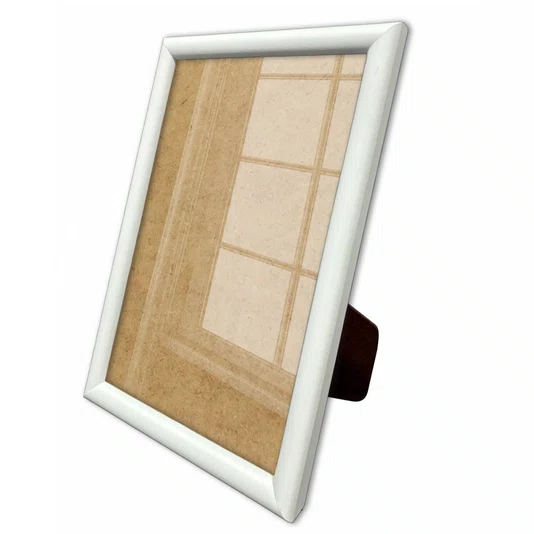 Porta Retrato Com Moldura Abaulada Lisa Revestida Com Suporte e Acetato - 2x3