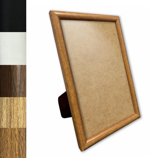 Porta Retrato Com Moldura Abaulada Lisa Revestida Com Suporte e PVC Antirreflexo - 2x3