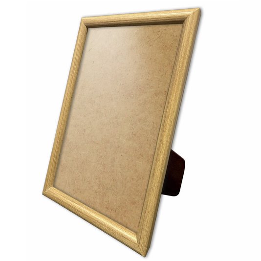 Porta Retrato Com Moldura Abaulada Lisa Revestida Com Suporte e PVC Antirreflexo - 2x3