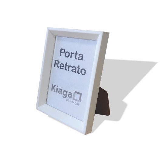 Porta Retrato com Moldura Chanfrada e Vidro Mais Fundo com Suporte - 1,5x2