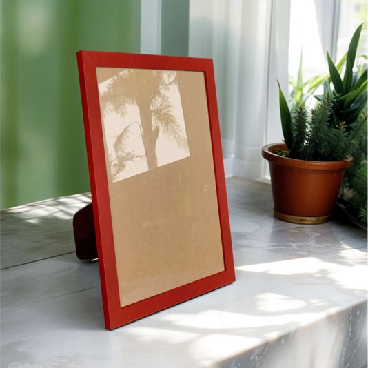 Porta Retrato Com Moldura e Acetato Mais Fundo Com Suporte - 2x1