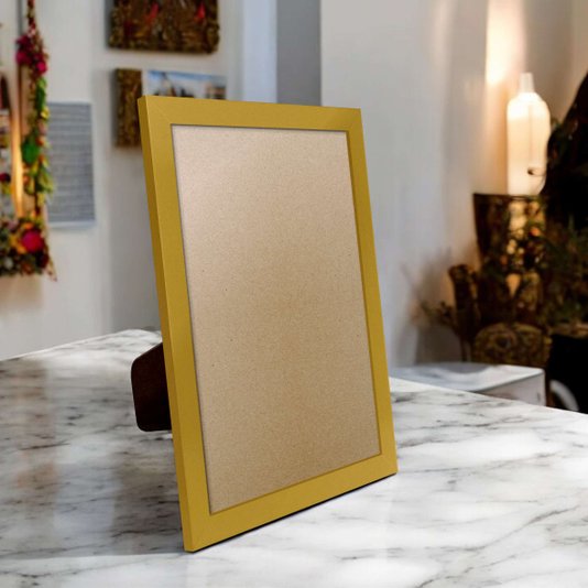 Porta Retrato Com Moldura E PVC Mais Fundo Com Suporte - 2x1