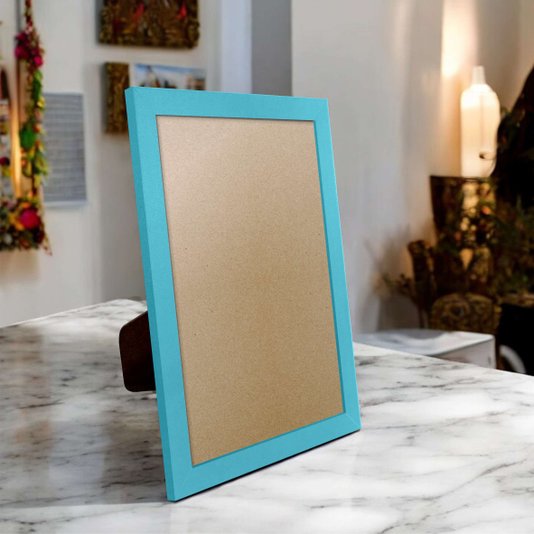 Porta Retrato Com Moldura E PVC Mais Fundo Com Suporte - 2x1