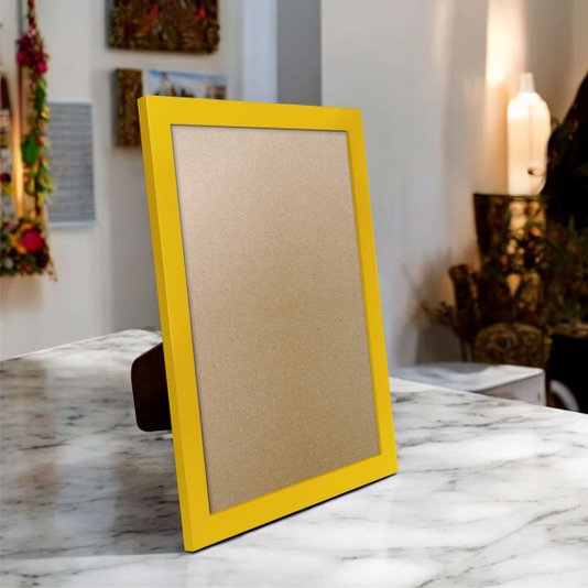 Porta Retrato Com Moldura E PVC Mais Fundo Com Suporte - 2x1