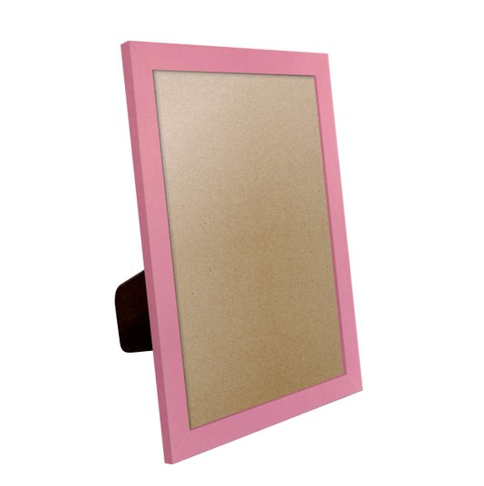 Porta Retrato Com Moldura E PVC Mais Fundo Com Suporte - 2x1