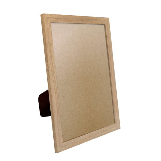 Porta Retrato Com Moldura E PVC Mais Fundo Com Suporte - 2x1