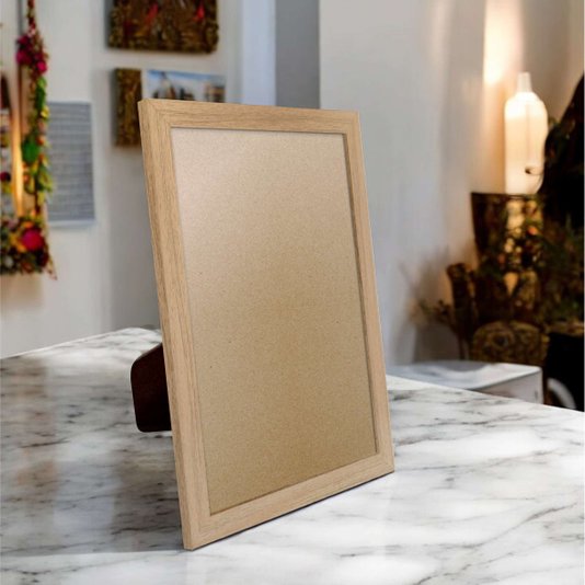 Porta Retrato Com Moldura E PVC Mais Fundo Com Suporte - 2x1