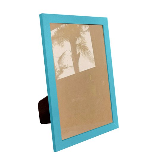 Porta Retrato Com Moldura E Vidro Mais Fundo Com Suporte
