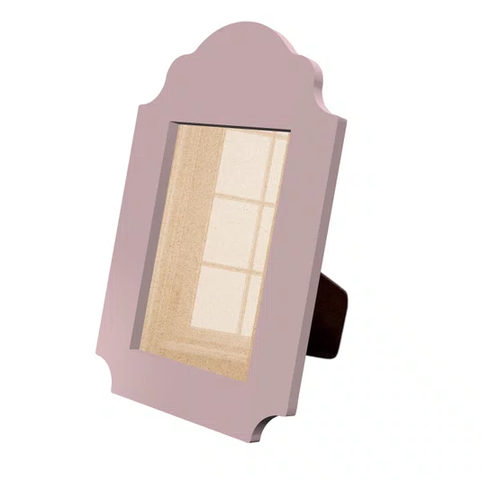 Porta Retrato Com Moldura Provençal Com Suporte em MDF e Acetato