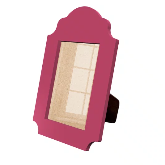 Porta Retrato Com Moldura Provençal Com Suporte em MDF e Acetato