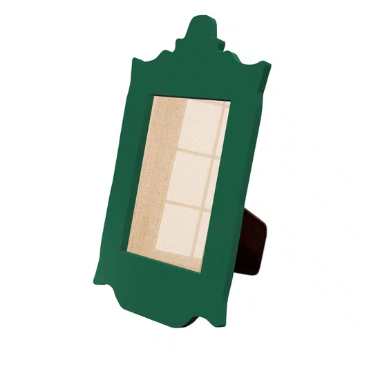 Porta Retrato Com Moldura Provençal Colorida Em Mdf 6 mm Com Suporte em MDF e Acetato