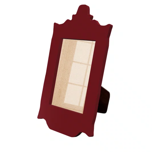 Porta Retrato Com Moldura Provençal Colorida Em Mdf 6 mm Com Suporte em MDF e Acetato