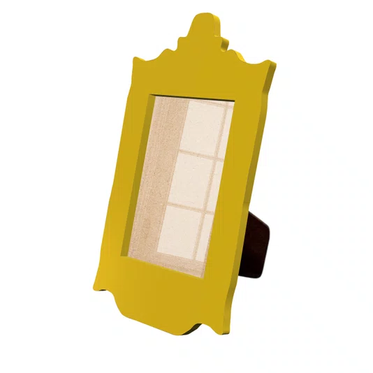 Porta Retrato Com Moldura Provençal Colorida Em Mdf 6 mm Com Suporte em MDF e Acetato