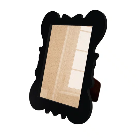 Porta Retrato Com Moldura Provençal Colorida Em Mdf 6 mm Com Suporte em MDF e Acetato