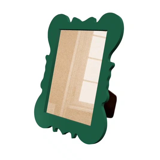 Porta Retrato Com Moldura Provençal Colorida Em Mdf 6 mm Com Suporte em MDF e Acetato