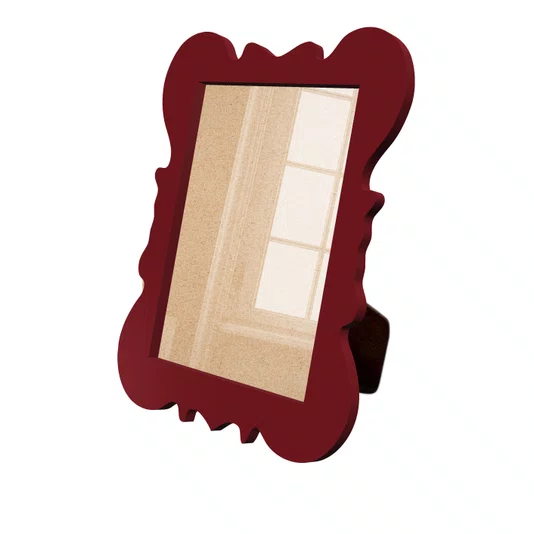 Porta Retrato Com Moldura Provençal Colorida Em Mdf 6 mm Com Suporte em MDF e Acetato
