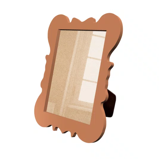 Porta Retrato Com Moldura Provençal Colorida Em Mdf 6 mm Com Suporte em MDF e Acetato