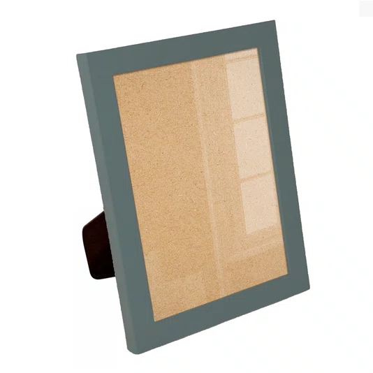 Porta Retrato de Moldura Lisa Revestida e Vidro Mais Fundo com Suporte - 2x2