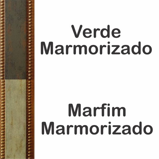 Porta Retrato de Moldura Provençal com Gravação de Bolinhas e Vidro Mais Fundo com Suporte - 3,4x1,2