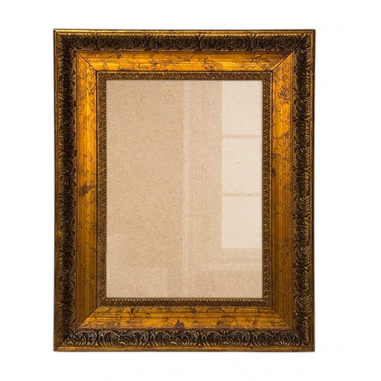 Porta Retrato de Moldura Provençal com Gravação e Acetato Mais Fundo com Suporte - 4,3x2,5