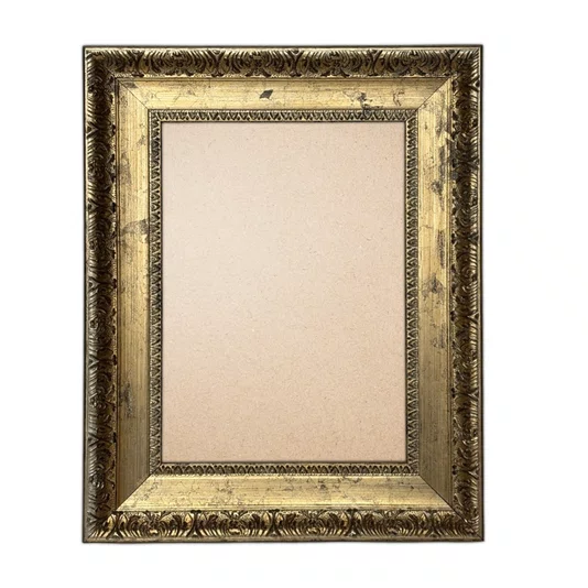 Porta Retrato de Moldura Provençal com Gravação e PVC Mais Fundo com Suporte - 4,3x2,5