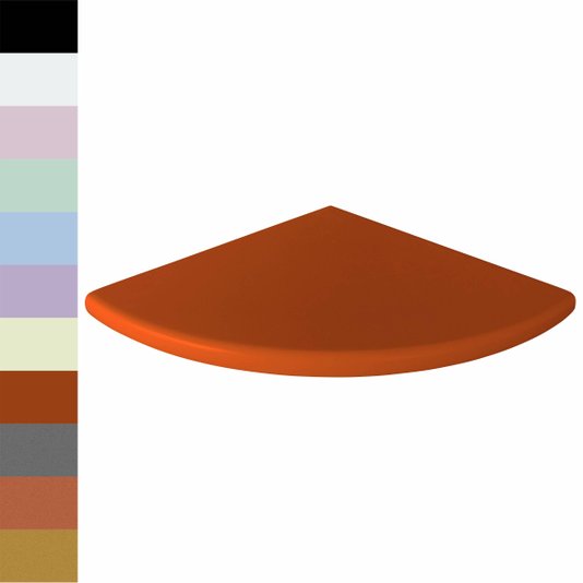 Prateleira de Canto de Parede Colorido em Mdf Laqueado