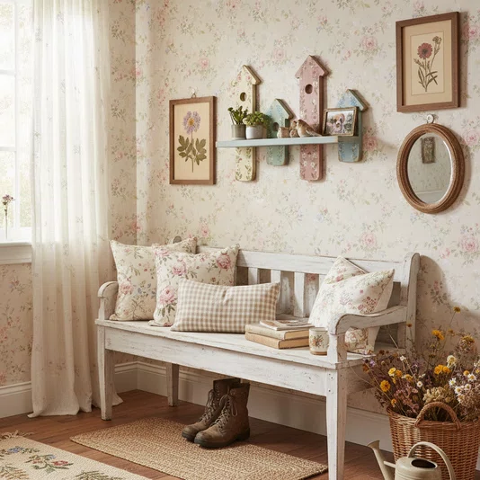Prateleira de Parede com Casinhas de Passarinhos em Madeira Pinus – Ideal para Artesanato DIY, Decoração de Casa e Jardim
