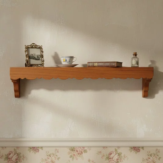 Prateleira  Decorativa em Madeira Pinus Estilo Modern Heritage