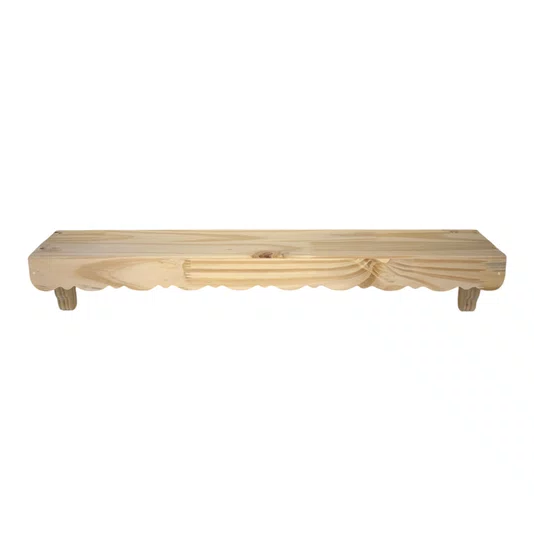 Prateleira  Decorativa em Madeira Pinus Estilo Modern Heritage